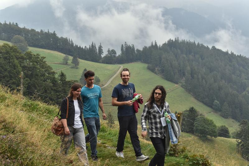 Alessandro and others during the hike